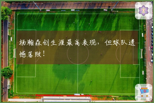 杨瀚森创生涯最高表现，但球队遗憾落败！